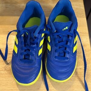 adidas Kids Blue and Neon Yellow Sneakers